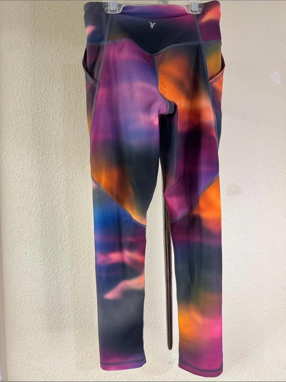Old Navy Girls Multicolor Aurora Print Leggings - Purple, Orange, Blue